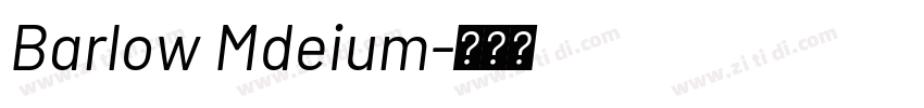 Barlow Mdeium字体转换